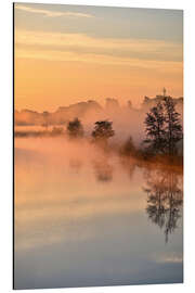 Tableau en aluminium Beautiful start to the day by the river - Bernhard Kaiser