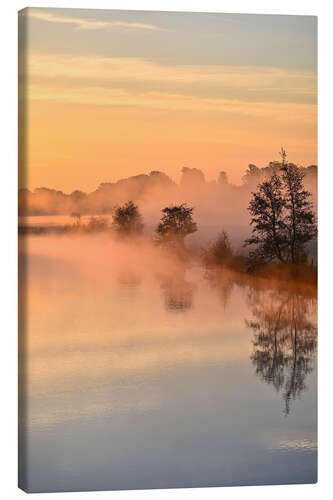 Canvas print Beautiful start to the day by the river