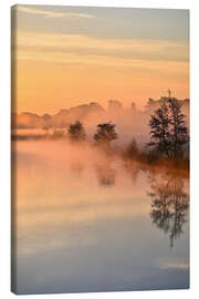 Canvas print Beautiful start to the day by the river - Bernhard Kaiser