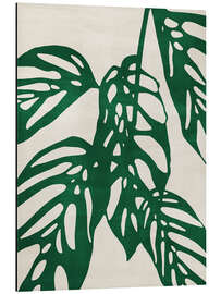 Aluminium print Monstera no. 1, Green - Adriano Oliveira