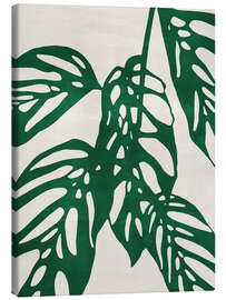 Canvas print Monstera no. 1, Green - Adriano Oliveira