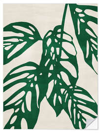 Wandsticker Monstera no. 1, Grün
