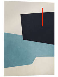Acrylglasbild Geometric Shapes no. 19 Blau - Adriano Oliveira