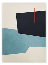 Stampa Geometric Shapes no. 19 Blue - Adriano Oliveira