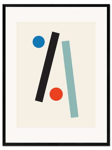 Impresión de arte enmarcada Geometric Harmony no. 4