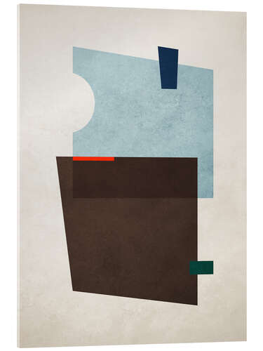 Acrylglasbild Geometric Shapes no. 11 Blue