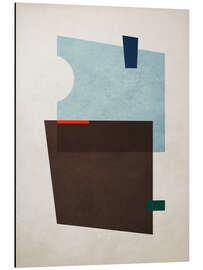 Alubild Geometric Shapes no. 11 Blue