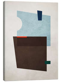 Canvas print Geometric Shapes no. 11 Blue - Adriano Oliveira