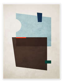 Stampa Geometric Shapes no. 11 Blue - Adriano Oliveira