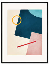 Impresión de arte enmarcada Colour Geometry no. 3