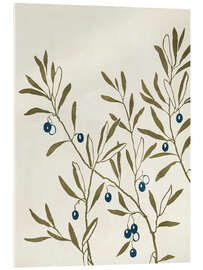 Tableau en verre acrylique Olive Branch - Green