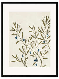 Stampa artistica con cornice Olive Branch - Green