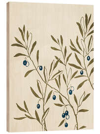 Cuadro de madera Olive Branch - Green