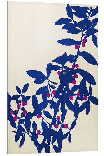 Obraz na aluminium Abstract Botanical no. 1 - Blue