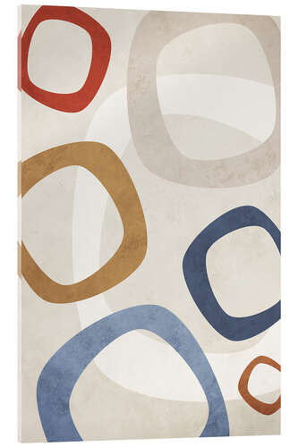 Tableau en verre acrylique Geometric Shapes no. 8