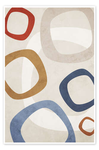 Poster Geometric Shapes no. 8