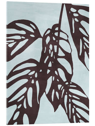 Cuadro de metacrilato Monstera no. 1, Blue