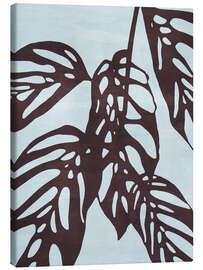 Leinwandbild Monstera no. 1, Blue - Adriano Oliveira