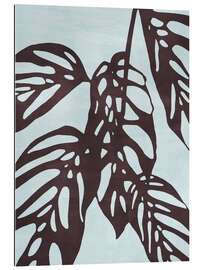 Gallery Print Monstera no. 1, Blue