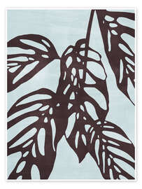 Stampa Monstera no. 1, Blue - Adriano Oliveira