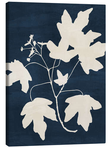 Canvas-taulu Maple Branch - Blue