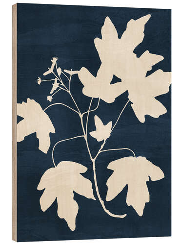 Cuadro de madera Maple Branch - Blue