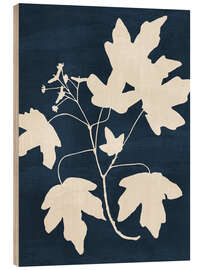 Cuadro de madera Maple Branch - Blue
