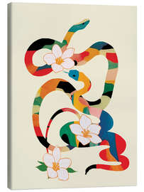Canvas print Abstract Snakes in the Flowers - Branka Kodžoman
