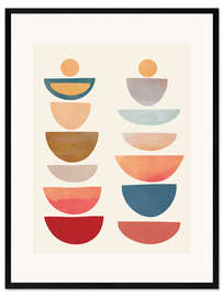 Gerahmter Kunstdruck Moderne abstrakte Kunst III