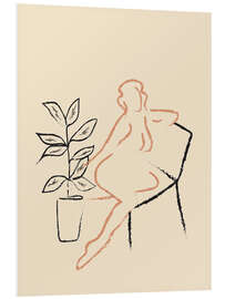 Hartschaumbild Nude Line