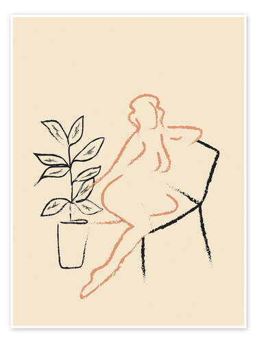 Plakat Nude Line