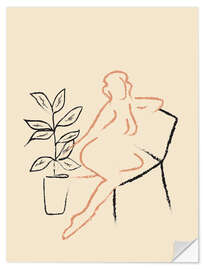 Wandsticker Nude Line