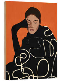 Print på træ Thinking of a moment - Branka Kodžoman
