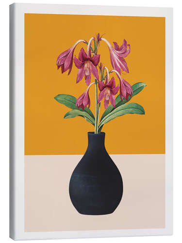 Canvas print Flowers in Black Vase