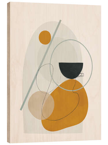 Cuadro de madera Abstract Shapes II