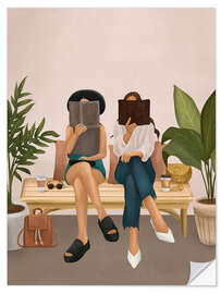 Wandsticker Wir lesen