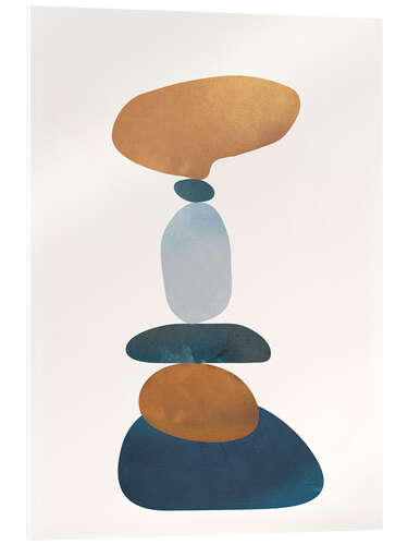 Acrylglasbild Balance-Steine II