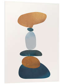 Hartschaumbild Balance-Steine II