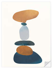 Wandsticker Balance-Steine II