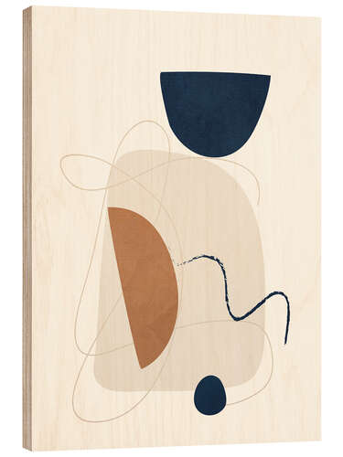 Obraz na drewnie Spiral Geometry III