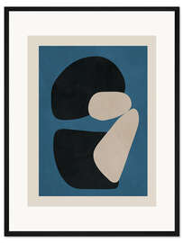 Gerahmter Kunstdruck Abstraktes Balance III