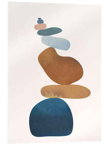 Acrylglasbild Balance-Steine I