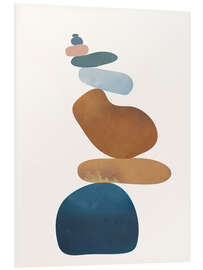 Hartschaumbild Balance-Steine I