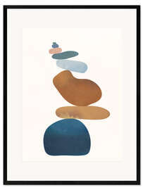 Impresión de arte enmarcada Balancing Stones I - Branka Kodžoman