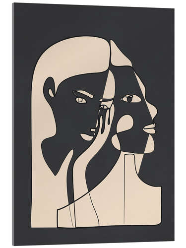 Cuadro de metacrilato Abstract Faces II