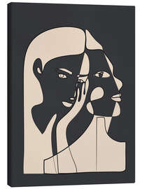 Leinwandbild Abstrakte Gesichter II
