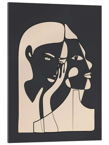 Stampa su plexi-alluminio Abstract Faces II