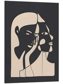 Magnettafel Abstrakte Gesichter II