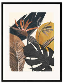 Stampa artistica con cornice Abstract Tropical Art