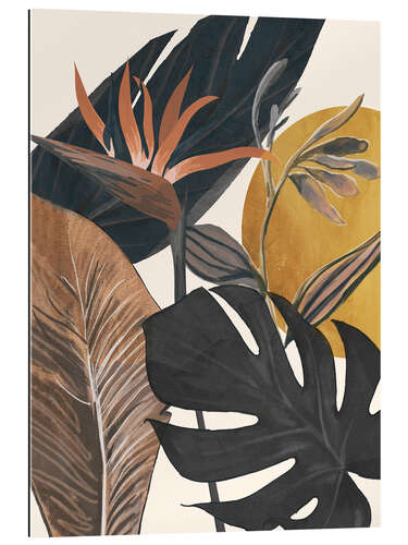 Tableau en plexi-alu Abstract Tropical Art
